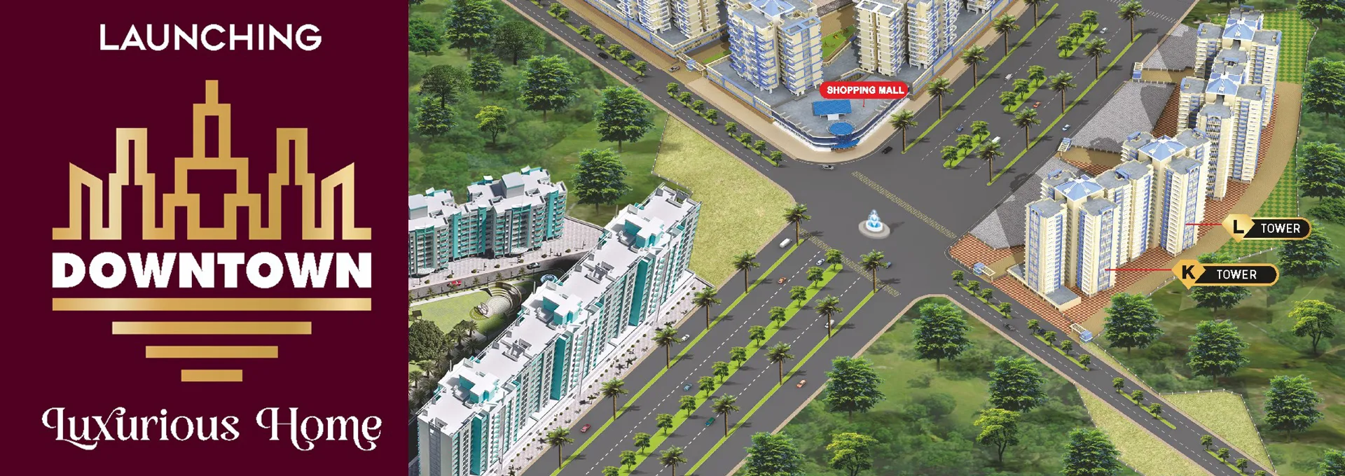 Arihant City township aerial view - premium residential flats for sale in Thane Kalyan Bhiwandi Bypass